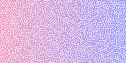 Abstract truing organic wallpaper Turing reaction diffusion monochrome seamless pattern with chaotic motion. Generative algorithm psychedelic background. Reaction-diffusion or truing pattern formation