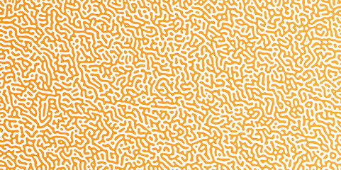 Abstract truing organic wallpaper Turing reaction diffusion monochrome seamless pattern with chaotic motion. Generative algorithm psychedelic background. Reaction-diffusion or truing pattern formation