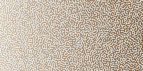 Abstract truing organic wallpaper Turing reaction diffusion monochrome seamless pattern with chaotic motion. Generative algorithm psychedelic background. Reaction-diffusion or truing pattern formation