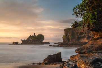 Tanah Lot Island Temple in Bali, Indonesia, South East Asia.