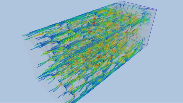 CFD simulation Computational fluid dynamics - industrial pre-select box airflow simulation