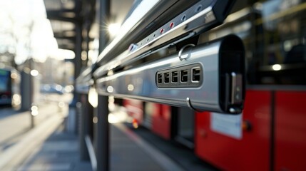 Commuters can charge their phones and other devices using the USB ports powered by the solar panels at the bus stop.