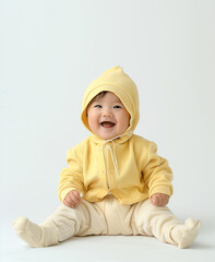 baby sit on the floor, Generative AI
