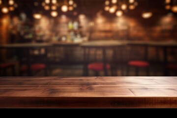 Pub table wood architecture.