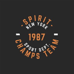 New York Sport Typography. Perfect for t shirt design