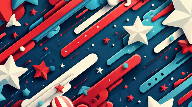 American flag background, 4th of July celebration, desktop wallpaper, United States, Independence Day