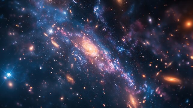 Spiral Galaxy NGC 6744 In The Night Sky