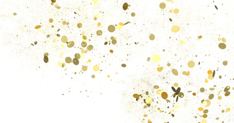 silver confetti explosion festive background