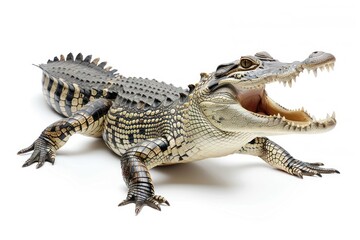Naklejka premium Crocodile alligator reptile animal.