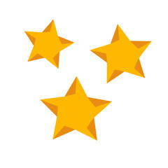 Three gold Star
