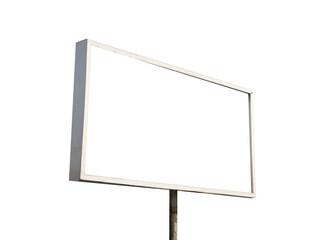 Obraz premium blank billboard isolated on white