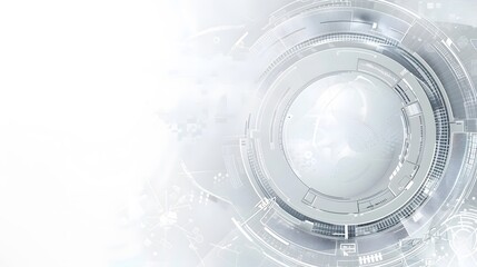 Gray abstract ring background