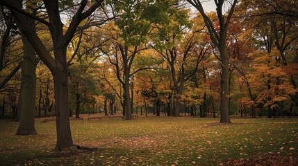Naklejka premium Lovely Trees in High Park Toronto