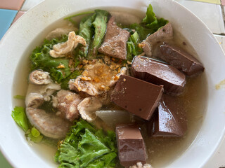 pork soup with vegetable, asian cuisine