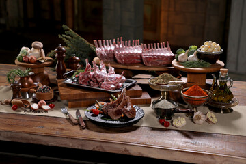 Lamb Shoulder French Rack Steak on a plate