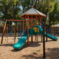children playground in the park