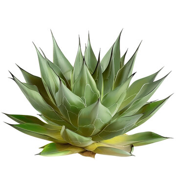 recommend clip art: Agave Shawii x Attenuata Isolated on Clear Background