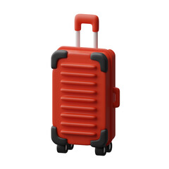 Suitcase 3d illustration