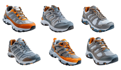 Set of athletic shoes PNG