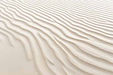 Obraz premium Abstract sand dunes in the desert or a white sandy beach might be a tilable texture. Background with a stylish boho repetition pattern in a light brown clay tone. A high-definition 3D image.