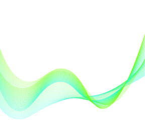 緑色のウェーブ背景