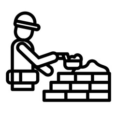 Bricklayer Icon