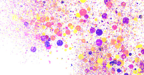 silver confetti explosion festive background