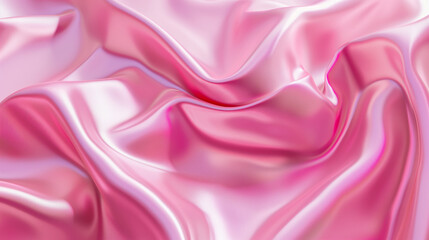 Fototapeta premium pink satin fabric, Close-up of a smooth pink background