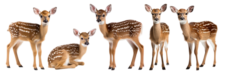 Spotted deer png on transparent background