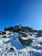 Landscapes of a sunny day in Sierra de Guadarrama, in the comunnity of Madrid, Spain.