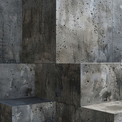 raw concrete, displaying its rough