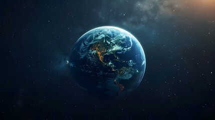 Obraz premium Glowing Earth
