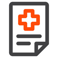 Obraz premium medical report icon