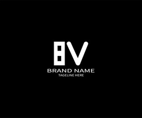 BV letter logo Design. Unique attractive creative modern initial BV initial based letter icon logo