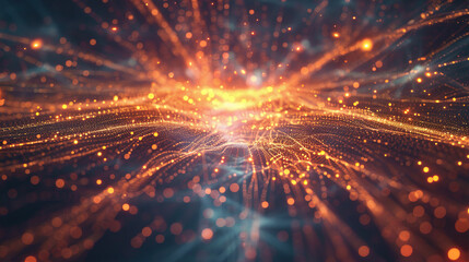 Fototapeta premium Abstract Light Background with Glowing Lights