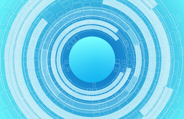 青色をベースにしたデジタルイメージの抽象的なサークルのテクスチャ