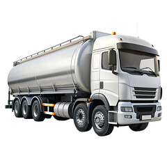 gas fuel tank truck isolated transparent background