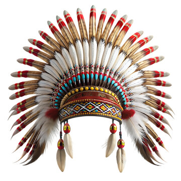 chief Indian hat transparent background