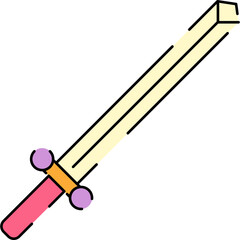 Cute Sword Toys for Kids Isolated Transparent Background 