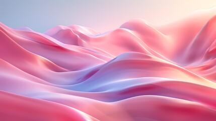 Obraz premium A pink and purple landscape with a lot of waves