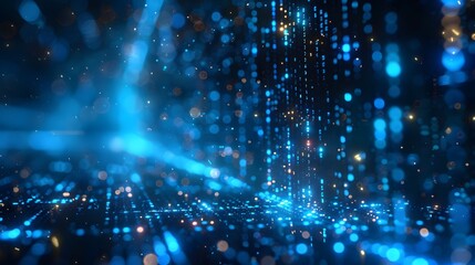 A blue background with a lot of small dots