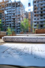 A large building with many windows and a lot of space. The building is in a city with a lot of other buildings