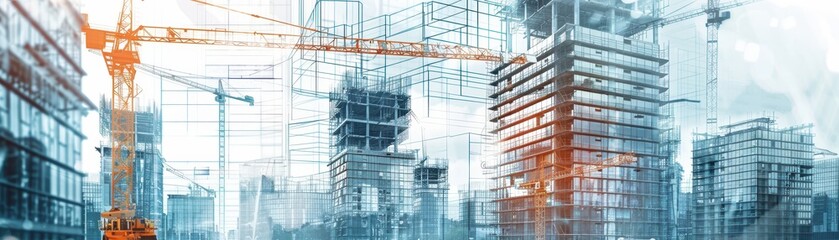 A large building with many windows and a lot of space. The building is in a city with a lot of other buildings