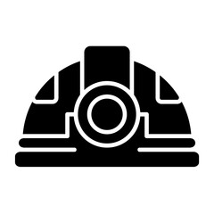 Fototapeta premium Helmet Light Icon