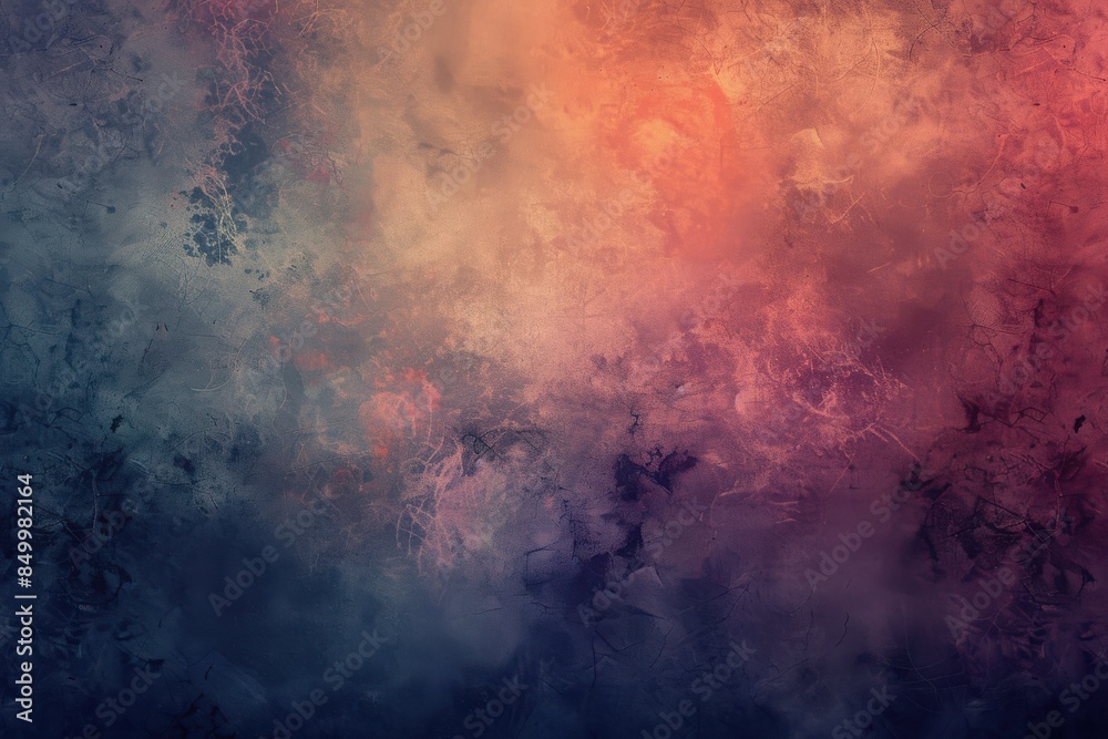 Poster abstract old background with gradient fine art design and vignette and copy space.