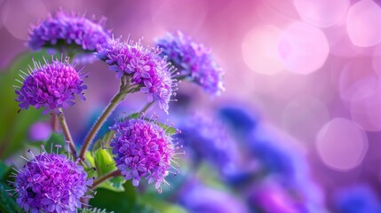 Ageratum with copy space