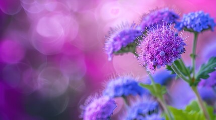 Ageratum with copy space
