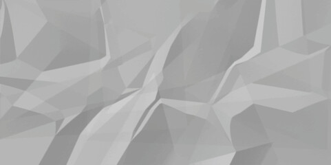 Abstract white crumpled paper texture background, White empty leaf of crumpled paper. Vector illustration.