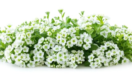 Alyssum on white background