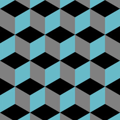 three dimensional square that have different colors on each side.